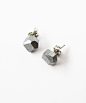 silver geo earrings | AMM Jewelry