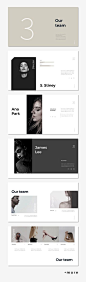 Simple & Minimal Presentation Template #keynote #presentation #simple #minimal #portfolio #business