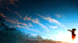 General 1920x1080 anime sky clouds sunset