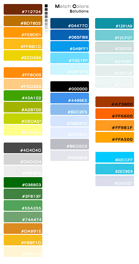 几种典型配色方案 - 设计理论 - 蓝色...