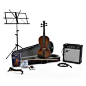 Electric 4/4 Violin + Amp Pack by Gear4Music: 