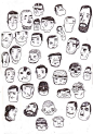 Doodle faces by Matan Liberman