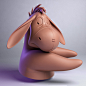 Eeyore, Peter Sandeman : Whenever Saturday morning cartoons rolled around I was always up and watching 'Winnie the Pooh'. Eeyore was the best and I love translating characters from 2d to 3d so here he is in all his three dimensional glory!