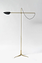 draped cord on otherwise rigid lamp design — Cesare Lacca