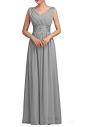 Amazon.com: Huafeiwude Women's V Neck Chiffon Floor Length Long Evening Dresses: Clothing