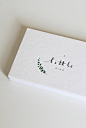 A Little Bird Branding : A Little Bird Branding by Belinda Love LeeA watercolor branch graces across the delicate logo. The branding was designed with the concept of ‘less is more’ in mind. These cards are print on 600gsm textured cotton paper with the to