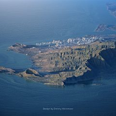 书桌上印迹采集到海景