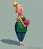 Peggy, the happy florist