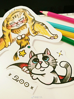 猫二ZL采集到❤  ZL 的画画画.