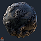 Volcanic Rock, Daniel Thiger : Material study of Volcanic Rock. 100% Substance designer, rendered in Marmoset.