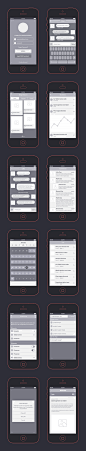 App Wireframes Kit | GraphicBurger