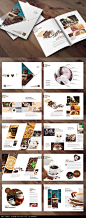 个性时尚咖啡画册板式AI素材下载_产品画册设计图片
