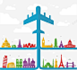 环球旅行矢量图 飞机 元素 免抠png 设计图片 免费下载 页面网页 平面电商 创意素材