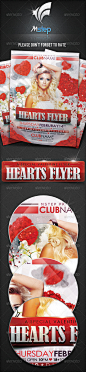 Hearts Flyer - Clubs & Parties Events