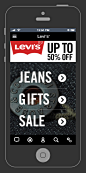 Levi's Mobile : Holiday Mobile Interface for Levi's Jeans - Wireframing and UX 