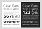 Clear sans font