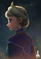 Queen Elsa, David Adhinarya Lojaya : a fan art of Frozen Disney