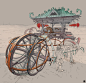 Weekly sketches #1, Sebastian Luca : Animal-powered vehicles