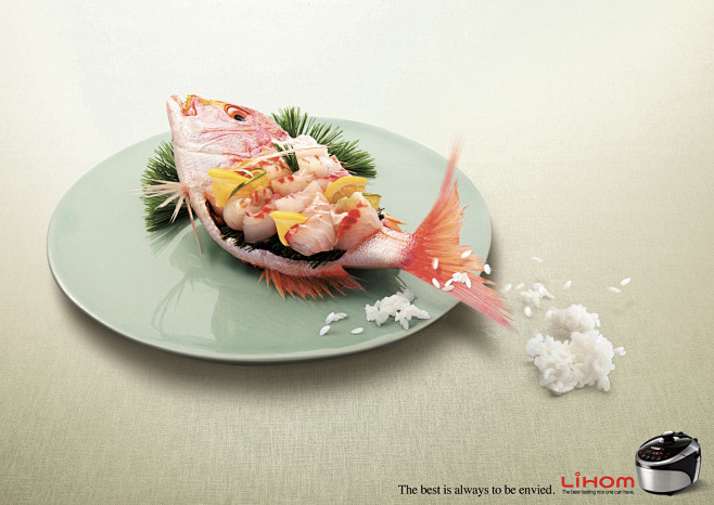 LiHom电饭煲广告创意海报