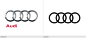 奥迪发布扁平化的新标志 ，并对扁平化标志推出全新的品牌形象应用
