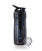 Amazon.com: BlenderBottle SportMixer Tritan Grip Shaker Bottle, Black/Black, 28-Ounce: Kitchen & Dining