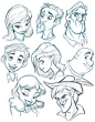 More Character heads by ~tombancroft on deviantART