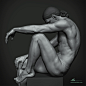 Male Anatomy and Gesture Study Sculpt in Zbrush