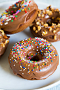 Baked Nutella Doughnuts with Nutella Glaze