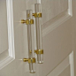 Perfect use as light weight door handles for Pantry, Passage Doors, Closet Doors. The Brass piece is Approximately 1 - 5/8 inches high.