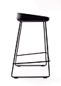 Auto Draft : leManoosh #Black Chair Furniture Leather Material Break Part Line Stitching Stool