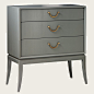 Chest With Three Drawers In Vintage Lacquer contemporary dressers chests and bedroom armoires