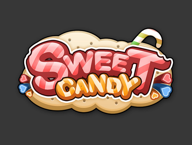 欧美游戏卡通可爱甜品logo