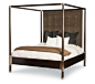 Poster Bed With Uph Headboard   King Size 66  Bed by Century Furniture
