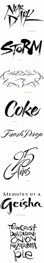 Contemporary Script Lettering Portfolio One Lettering Brush Designwww.iskradesign.com/ www.behance.net/... IMPORTANT!!! These are unique examples of custom lettering done by IskraDesign for her clients. They are NOT free clipart and may not be used as suc