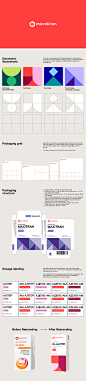 rebranding pharmacy Packaging visual identity Health geometry beauty identity typography   Logo Design