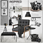 Director's Home by anna-anica on Polyvore featuring interior, interiors, interior design, home, home decor, interior decorating, Baxton Studio, Artek, HAY and Muuto