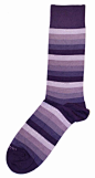 Various Purples Stripe Mens Dress Sock - Vivarati Socks