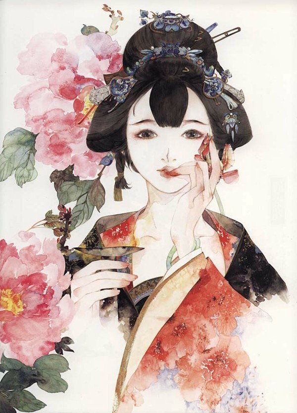 古典仕女插画——花·女词【第一卷】春之卷...