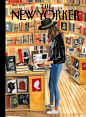 Jenny Kroik’s “At the Strand” : “Bookstores are really good places for inspiration,” the artist says, about her cover for this week’s issue.