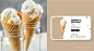 Gastro Green Ferma Ice cream websiteUI设计作品移动应用界面播放器首页素材资源模板下载