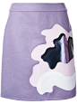 Mary Katrantzou 'Peridot' reflective applique skirt