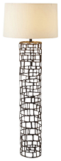 Hansel Floor Lamp, Natural Iron eclectic floor lamps