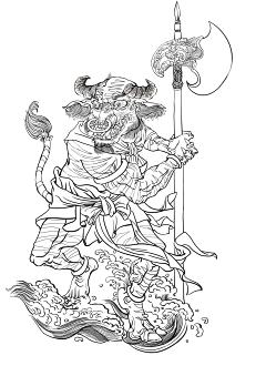 一风老师采集到一风《山海经》系列作品