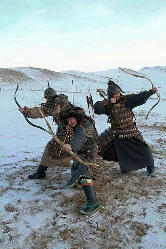 Mongolian warriors: 