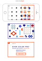 Overcolor Pro app : UIX design for new upcoming Logic puzzle iOS game 