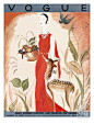 Vogue Cover  -  1930年8月定期Giclee由Eduardo Garcia Benito在Art.com上打印