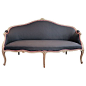 1stdibs.com | Louis XV Grey Painted Canape: 