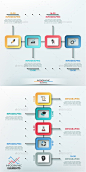 Modern Infographic Paper Timeline (2 Items) - Infographics 