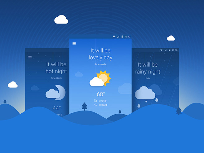 贴心！12个让人舒适的天气界面设计 - ...