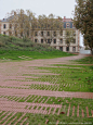 Michele&Miquel. Jardín Niel. Toulouse. Tejido cerámico Flexbrick de adoquinado drenante: 